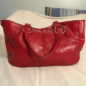 Aldo RED large leather convertible bag !!
